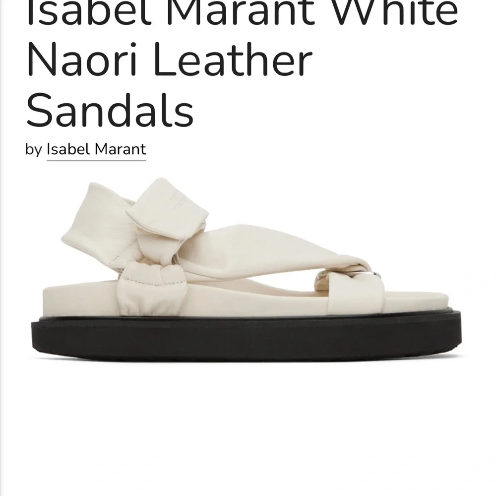 Isabel Marant White Sandals - Picture 8 of 8